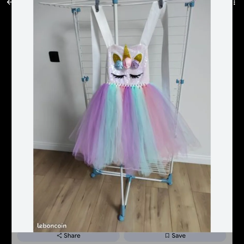 Sparkling Unicorn Tutu Costume for Kids